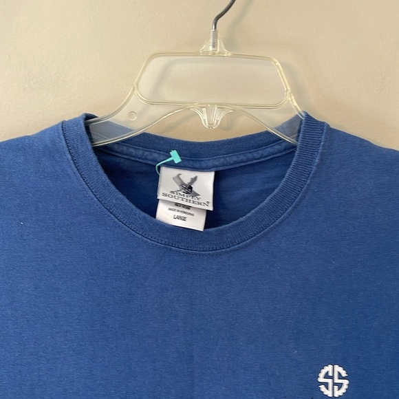 Simply Southern True Story Christmas T-Shirt Large, Denim Blue New without Tags - Picture 4 of 12